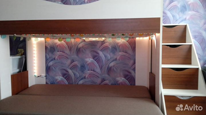 Кровать чердак с диваном бу