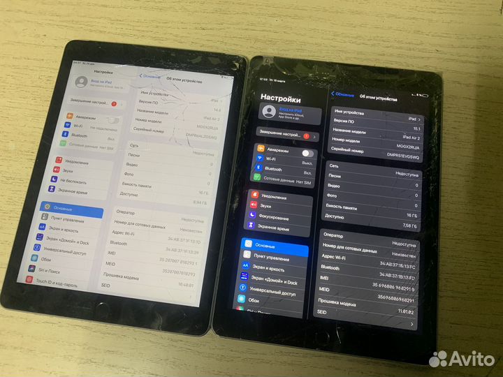 Планшет apple iPad Air 2 под восстановление