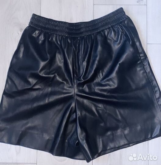 Шорты Zara кожаные 44-46