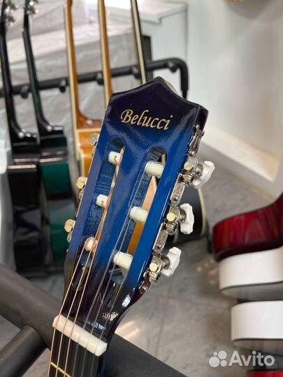 Классическая гитара 3/4 Belucci Синяя глянцевая