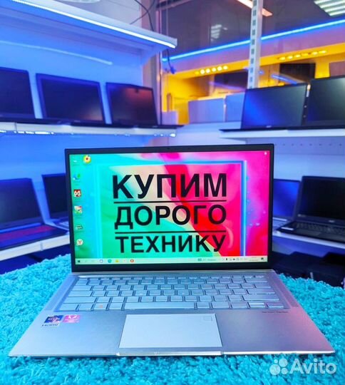 Super тонкий ультрабук Asus Zenbook/Ryzen/8ядер