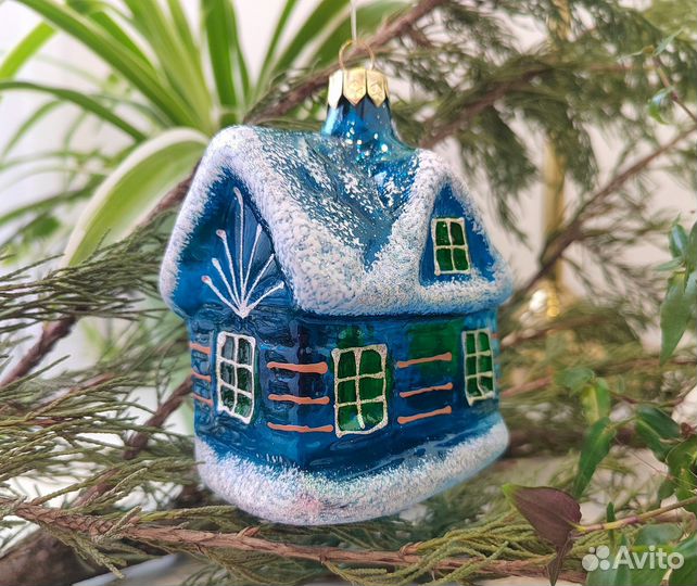 Стеклянные ёлочные игрушки, ручная работа