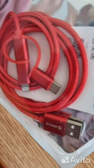 Кабель Orico универсальный Lightning Type-C micro