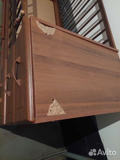 Детская кроватка трансформер с комодом