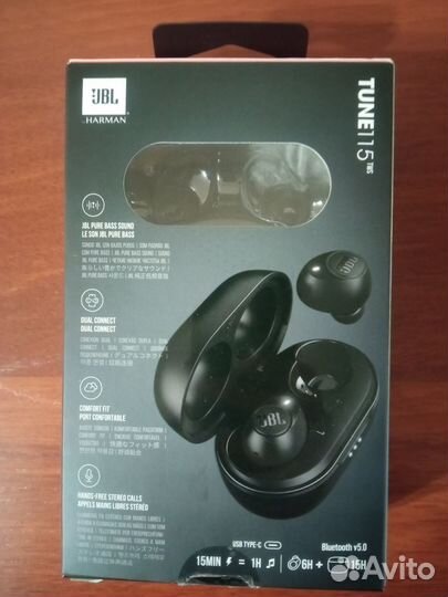 Наушники TWS JBL Tune 115TWS черный
