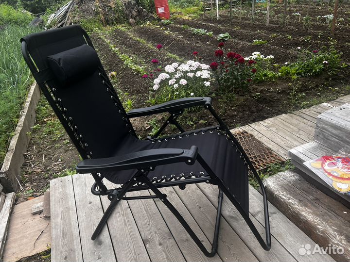 Шезлонг лежак складной