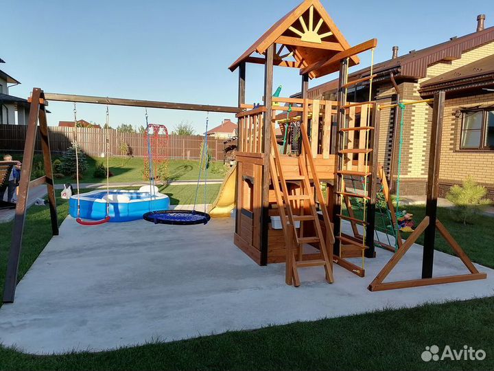 Игровые деревянные площадки