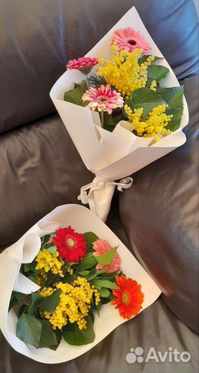 Цветы гербера