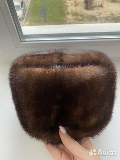 Норковая шапка мужская