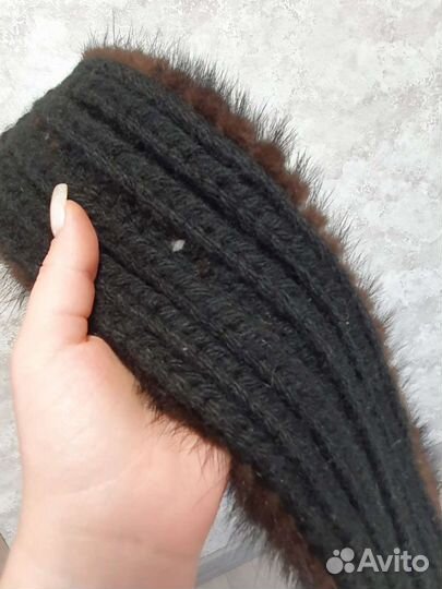 Норковая повязка на голову