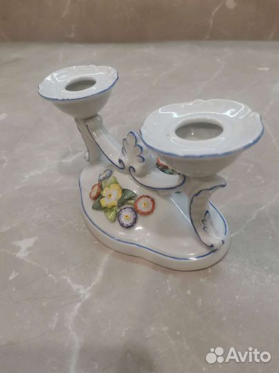 Фарфоровый подсвечник винтаж ГДР