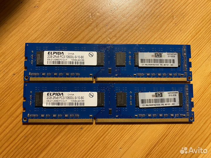 Оперативная память DDR2/DDR3/DDR4 Dimm/So-Dimm