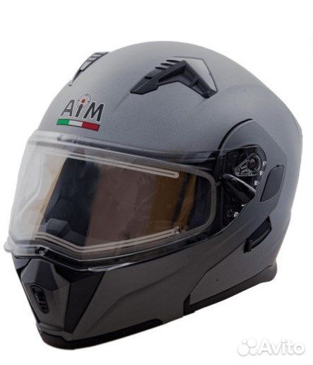 Шлем Снегоходный AiM JK906 Grey Metal L
