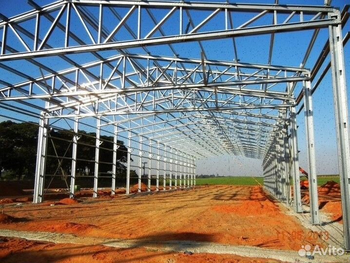 Ангар каркасный
