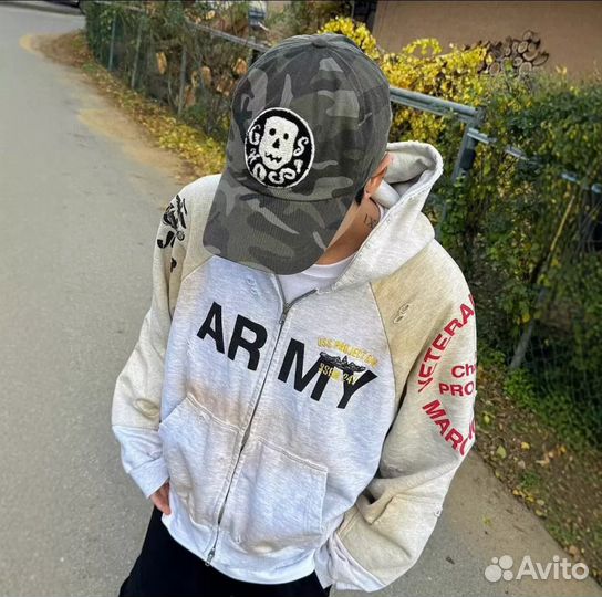 Зип худи grailz project army