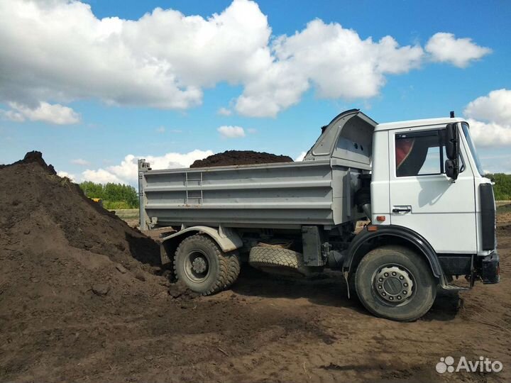 Песок, щебень, отсев, земля, глина