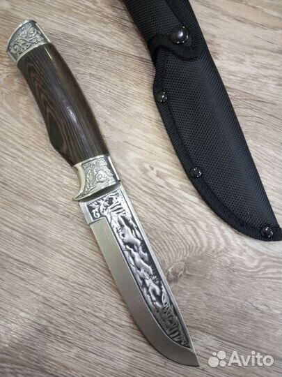 Новый нож для охоты и рыбалки, в чехле