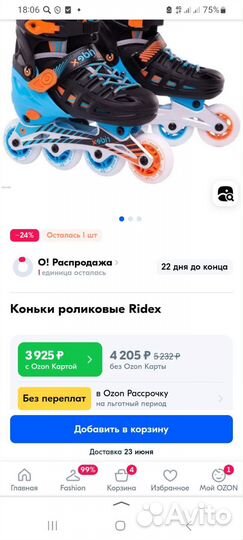 Роликовые коньки раздвижные