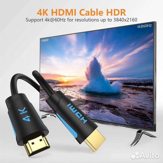 Кабель hdmi 10 метров 4K hdmi 4K60Hz