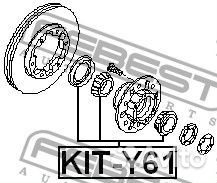 Подшипник роликовый передней полуоси ремкомплект