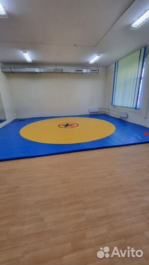 Борцовский ковер для самбо размером 7х7м, 8х8м