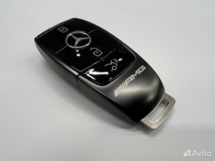 Корпус ключа Mercedes Fbs4 черный матовый