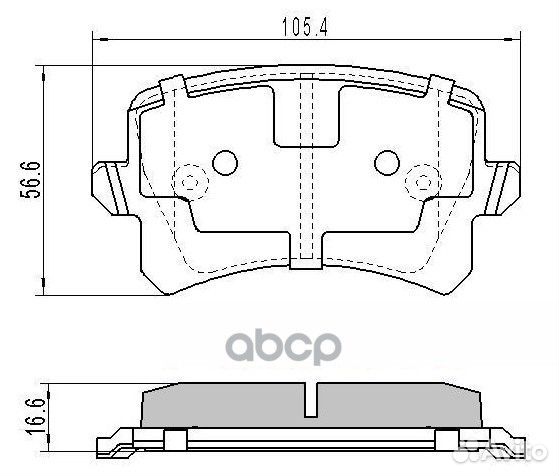 Колодки тормозные задние audi A3 03/A4 01-08/V