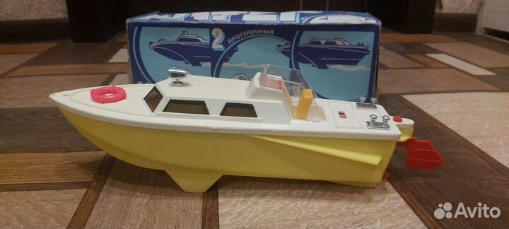 Игрушка СССР Катер отдых