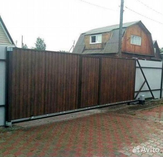 Откатные ворота под ключ