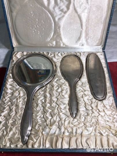 Парфюмерный набор, серебро 835 проба. 19 век