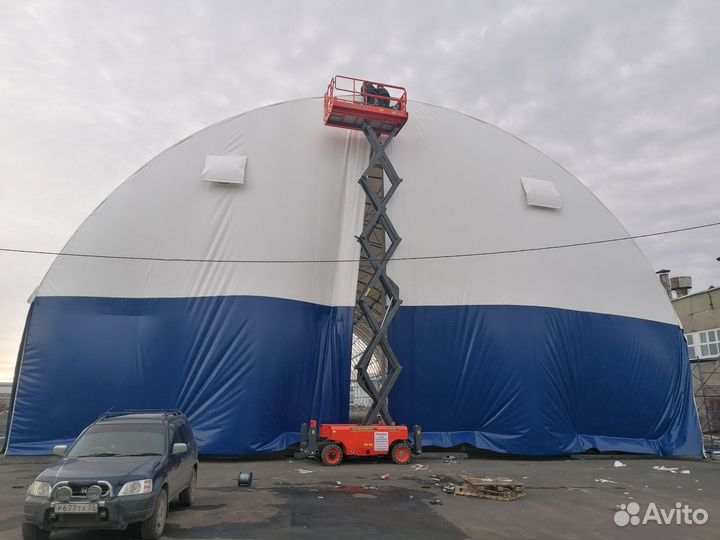 Каркас ангара 24х60 м. с арочной крышей