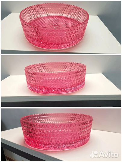 Раковина накладная стеклянная abber Glas AK2301OR