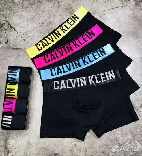 Трусы мужские боксеры calvin klein хлопок