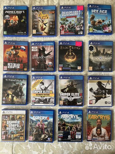 Игры, диски на пс 4 и пс 5, sony ps4, ps5