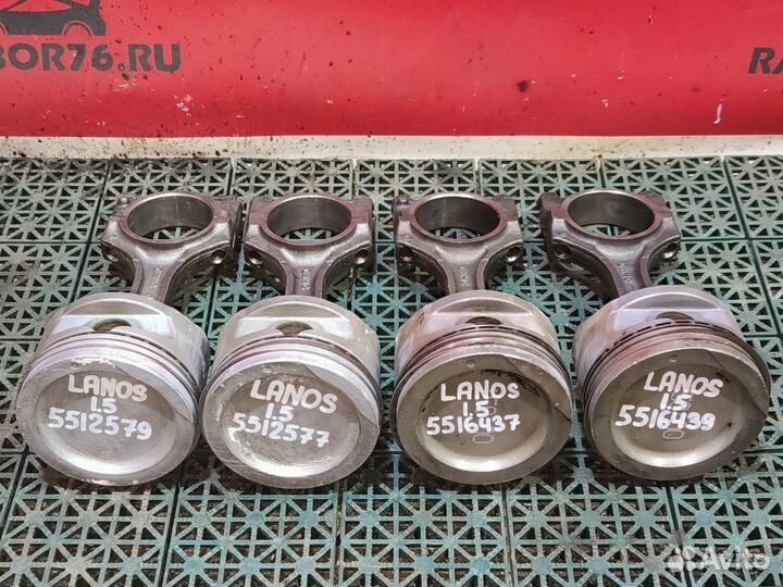 Пopшень c шатуном Сhevrоlеt Lаnоs 1.5