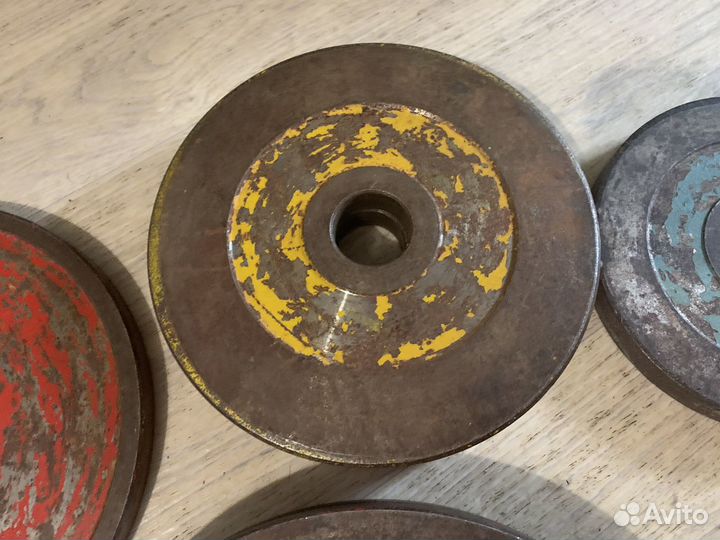 Металические блины под гриф 28мм - 30мм 10кг 2шт