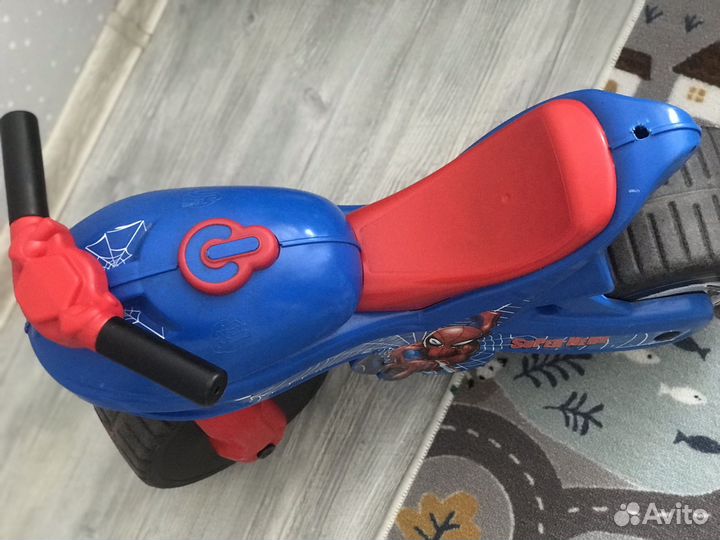Детский мотоцикл беговел человек паук