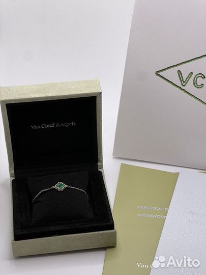 Золотой браслет van cleef ван клиф