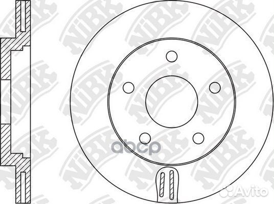 Диск тормозной mazda 3 13- передний вент.D 280мм