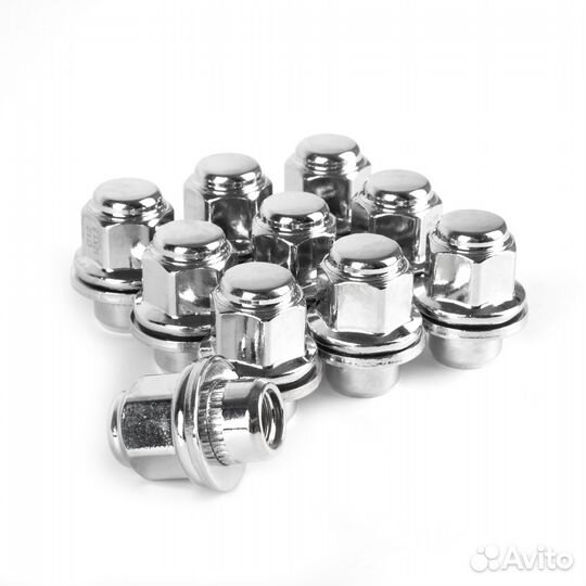 Комплект гаек 16шт. M12-1.5 пресс-шайба HEX21