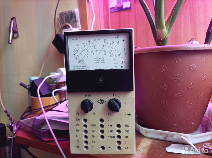 Измеритель сопротивления Ц20