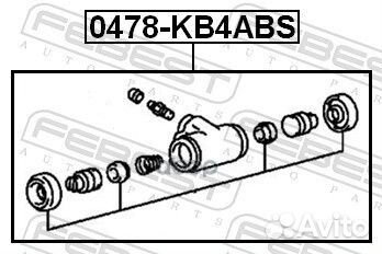 Цилиндр тормозной задний зад прав/лев mitsu