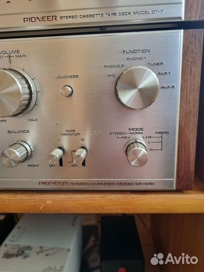 Усилитель Pioneer SA-810 и кассетная дека CT-7