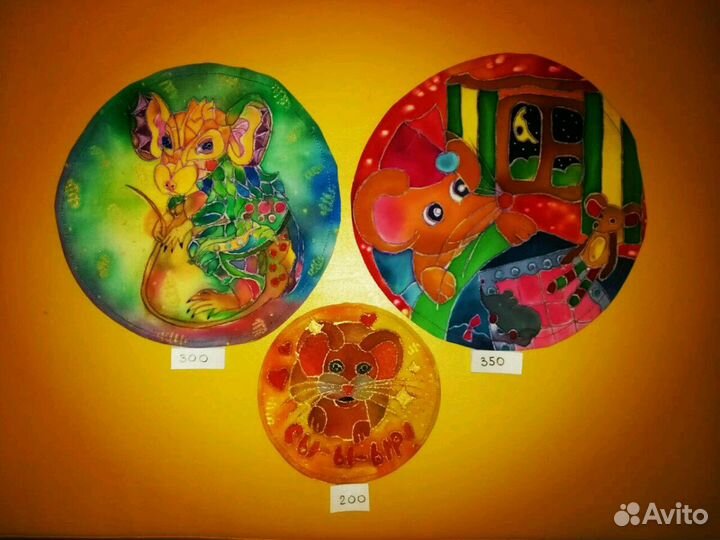 Картины батик мышки - символ года