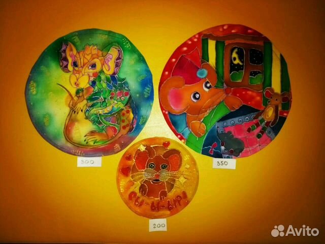 Картины батик мышки - символ года