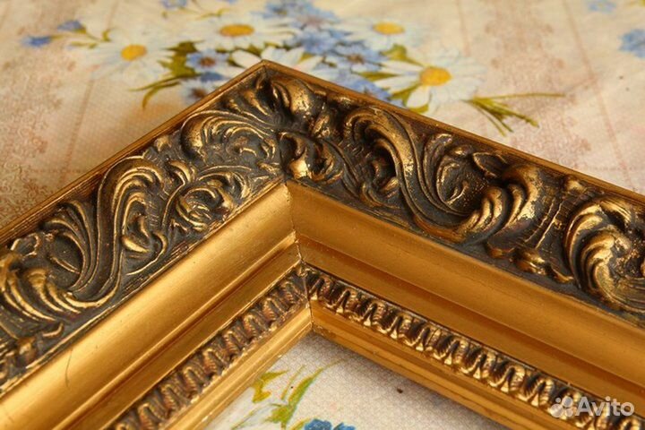 Рама для картины багет, дерево, лепнина