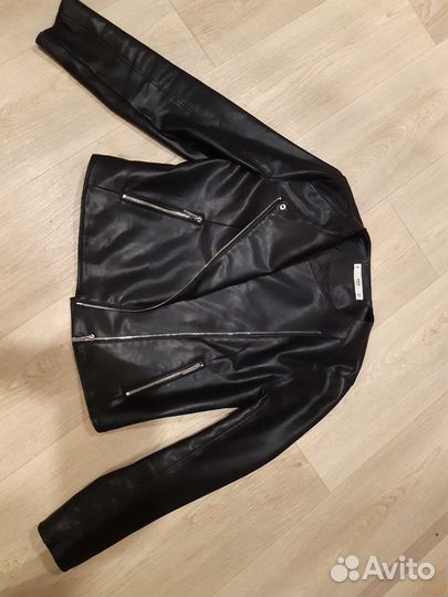 Куртка кожаная mango l