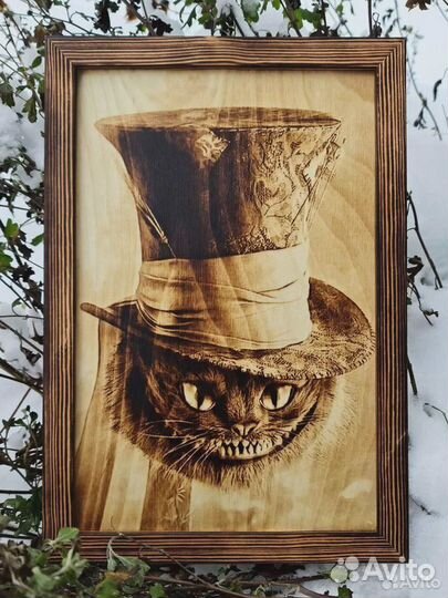 Картина на дереве пирография