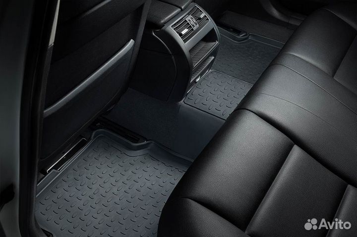 Коврики салона резиновые с бортиком KIA soul
