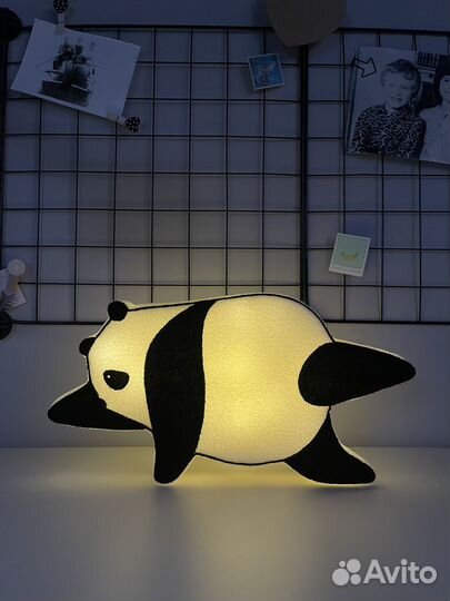 Панда ночник мягкий